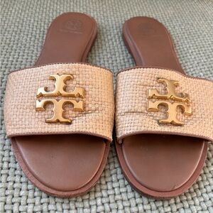 Tory Burch slides sandals brown size 7.5